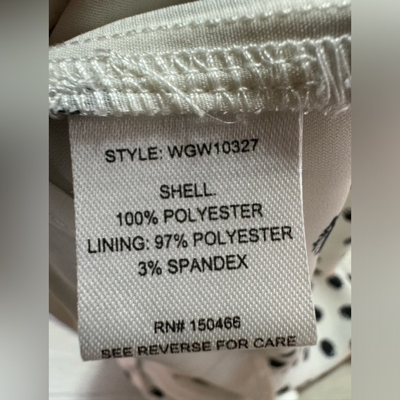 41 Hawthorn Carol Tulip Detail White and Black Polka Dot Blouse, Size Medium - Picture 8 of 11